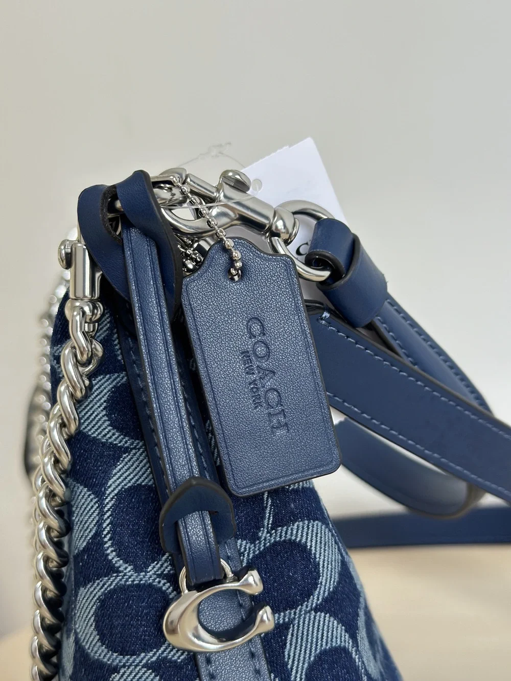 Coach blue backpack